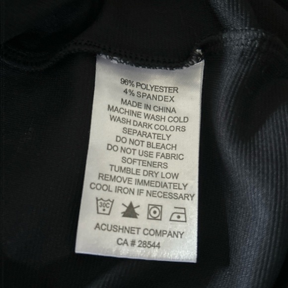 FootJoy Golf Spot Print Trim Hoodie Black Lightweight Shirt Small - Picture 5 of 8